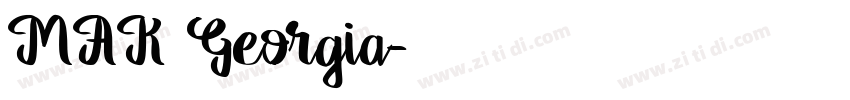 MAK Georgia字体转换